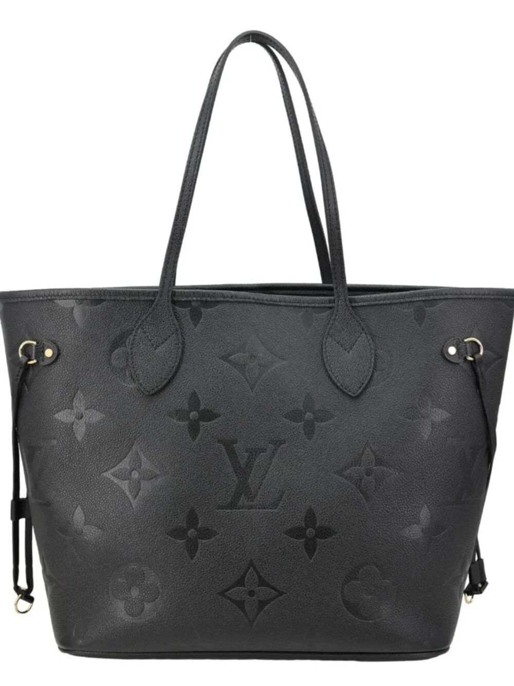 Louis Vuitton Neverfull MM Monogram Empreinte Tote Bag Black